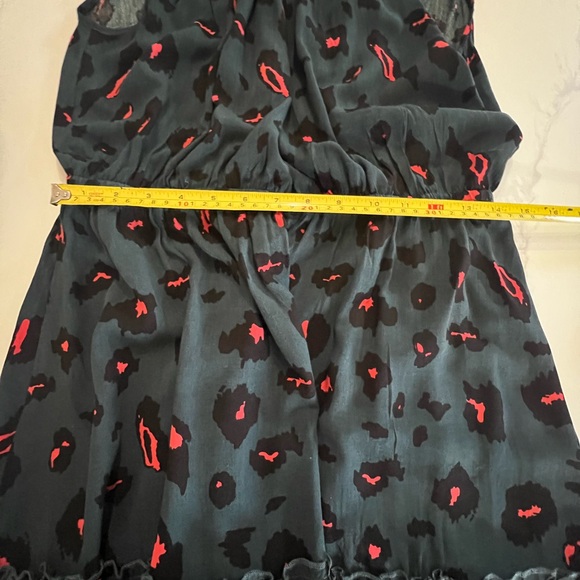 EUC Shein Sleeveless Halter Neck Ruffle Belt Dress 100% viscose size L - Picture 7 of 10